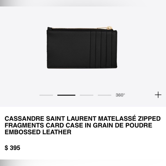 🖤SAINT LAURENT CARD CASE with zip - Picture 6 of 6